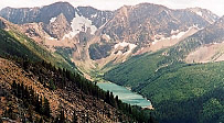 Glacial lake viewpoint